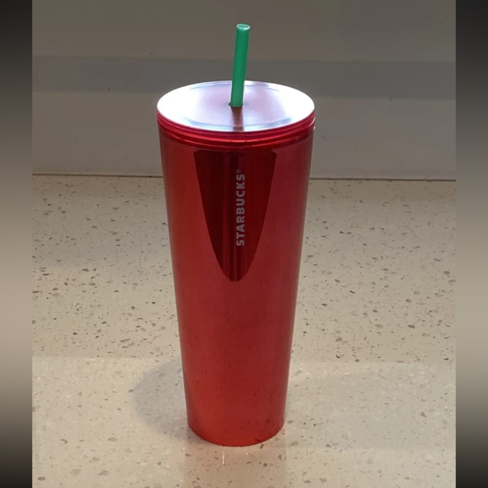 Starbucks Watermelon Red Mirror Cold Cup Tumbler Venti 24oz Summer 2022